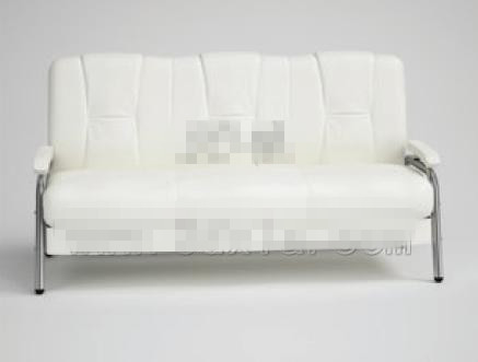 Sencillo y moderno de color blanco puro tres sofs
