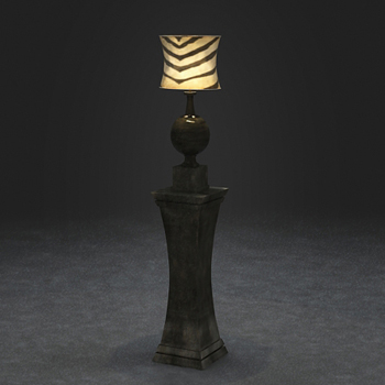 Modelo 3D de la lmpara de pie clsica