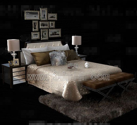 Cama Plata doble tema color amarillo