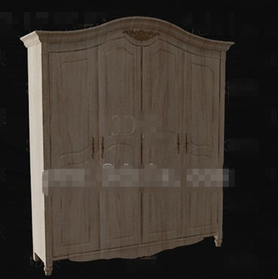 Estilo europeo completo armario de madera