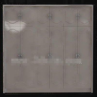 Gray seis puertas de armario de madera
