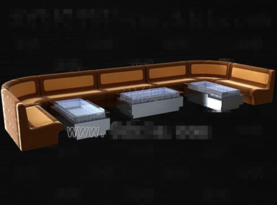 Sof marrn tejido t combinacin de mesa