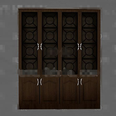 Brown gabinete de madera sencilla pantalla