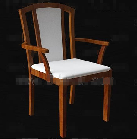 Sillas blancas tela cojn madera