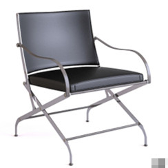 Piernas hierro negro Silla plegable modelo
