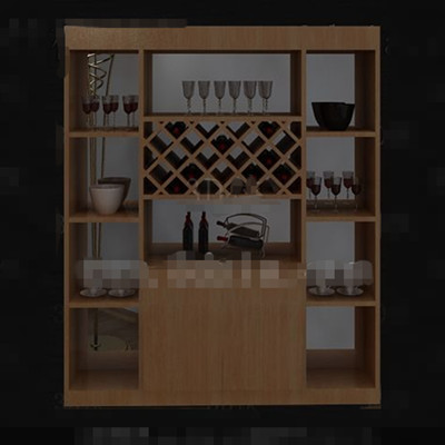 Mueble moderno de madera del vino