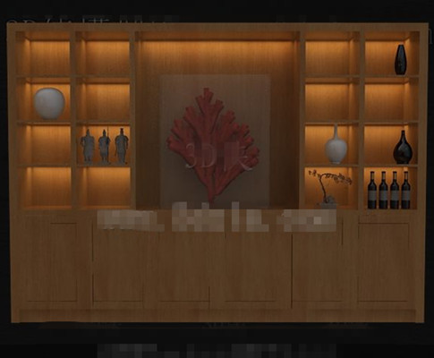 Madera de vino tinto vitrina