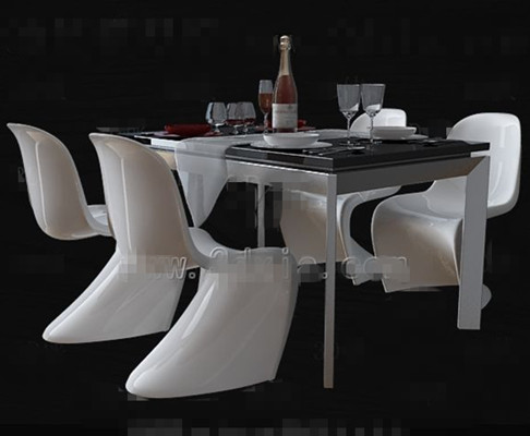 Personalizada combinacin blanco comedor