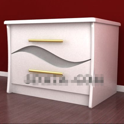 Puro blanco de mesa de noche minimalista