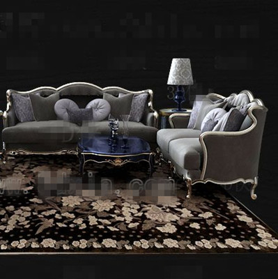 Estilo europeo Combinado sof gris