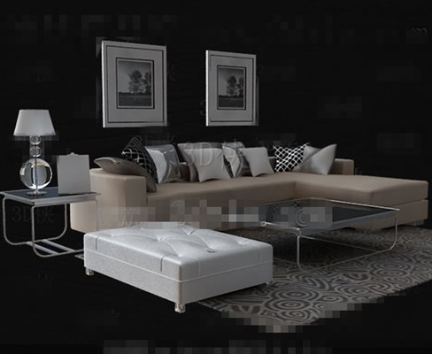 Sof de cuero beige t tabla de combinacin