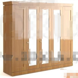 Madera moderno armario de color
