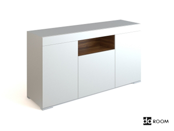 Estilo simple blanco bajas gabinete