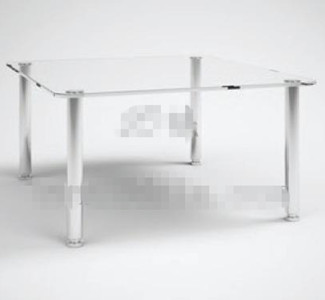 Vidrio transparente mesa de t rectangular