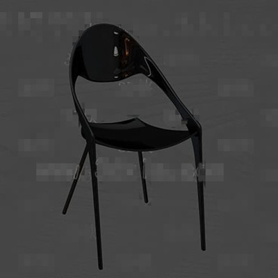 Pura silla negro superficie lisa