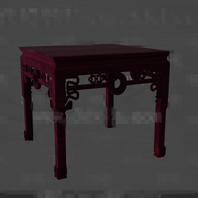 Oscuro silla roja grabado en madera