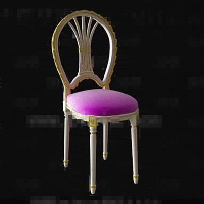 Estilo europeo oro blanco Side Chair