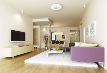 Blanco y moderno tema principal sala