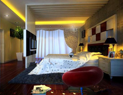 El lujo moderno y elegante habitacin