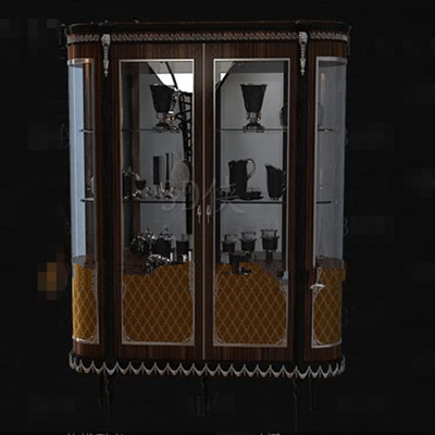 Vidrieras gabinete diseñado vino
