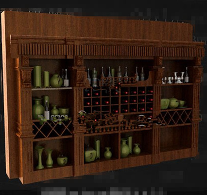 Brown redes multi-armario madera del vino