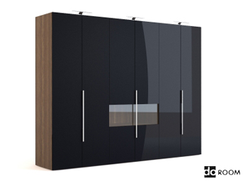 Negro varios capas puerta gabinete
