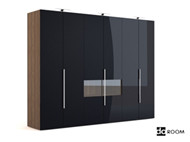 Negro varios capas puerta gabinete