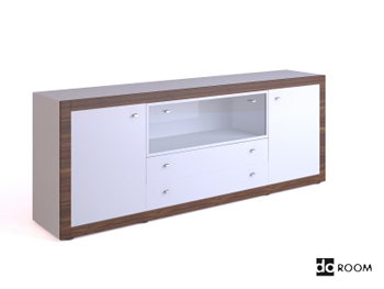 Blanco multi-funcional televisin gabinete