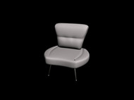 Silla blanca sencilla y cmoda