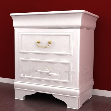 Blanco sencilla estilo europeo del gabinete