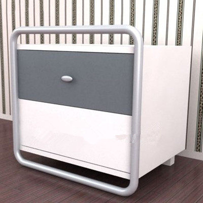 Mueble estilo empalmar gris y blanco