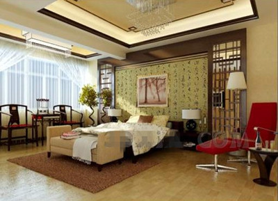 Estilo chino dormitorio clido encanto
