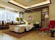 Estilo chino dormitorio clido encanto