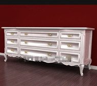 Alargado forma blanco exquisito gabinete