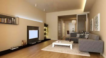 Moderno espacio pequeño clido living
