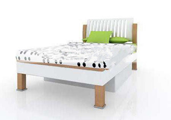 Cama niños verdes frescas las blancas