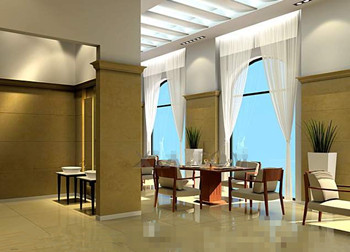 Lujo luminoso y confortable restaurante