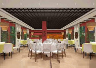 Chino-estilo de decoracin amplio restaurante