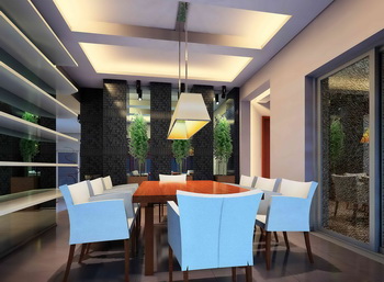 Moderno paisaje natural bosque comedor