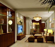 Chinese habitacin estilo clsico pequeño saln
