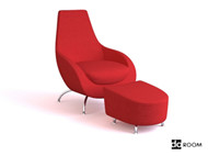 Combinacin rojo cmodo de silla