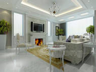 Pura vida blanco y elegante sala