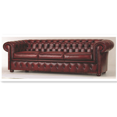La crtex rojo oscuro sof tres lugares