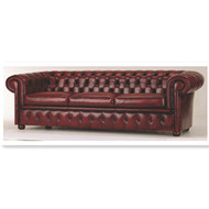 La crtex rojo oscuro sof tres lugares