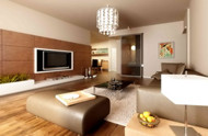Moderna la vida sencilla y elegante sala