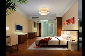 Moderno hotel estilo cmodo dormitorio