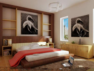 Dormitorio blanco clido y sencillo