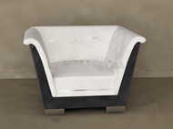 Cojn blanco cmodo sof-cama individual