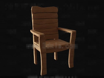 Silla de madera simple y original