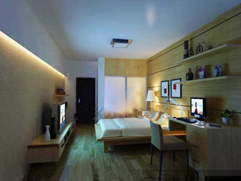 Habitacin Fcil decorado madera pequeño